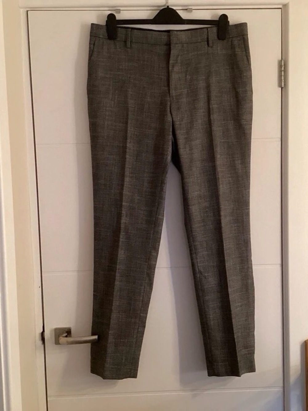 Men's Classic Gray Dress Slacks - Tailored Straight Leg